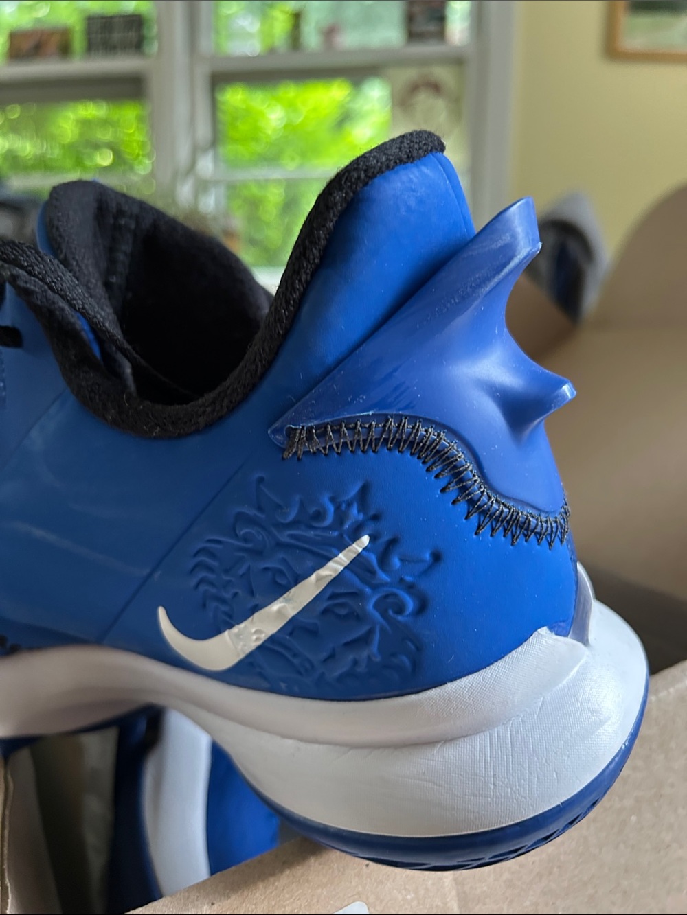 Nike Black and Blue Athletic Sneaker Interior - Picture 4 of 5